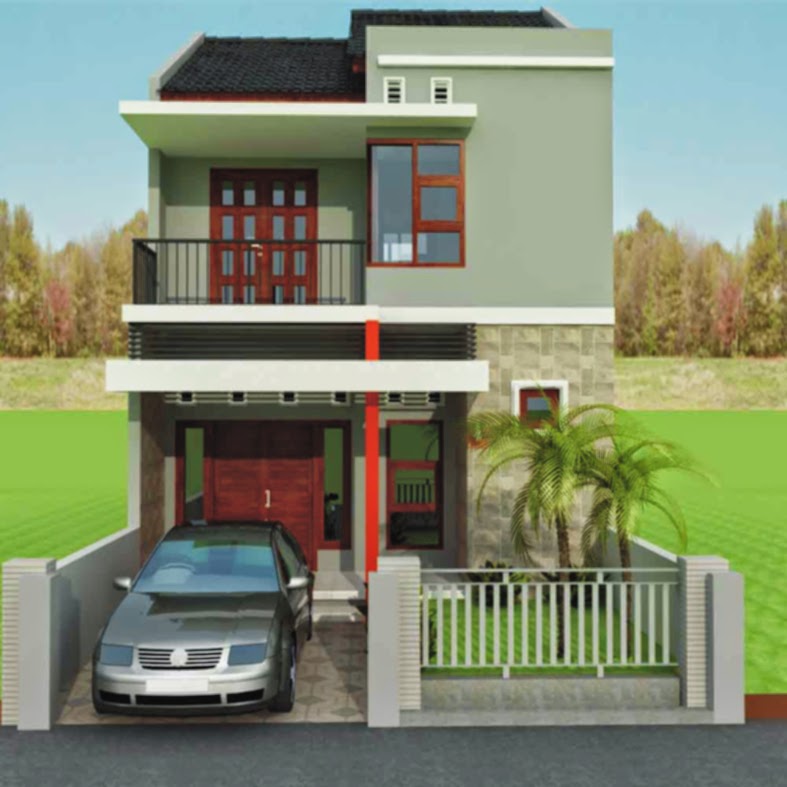 Gambar dan Denah Model Rumah Minimalis 2 Lantai Type 36  rumah 