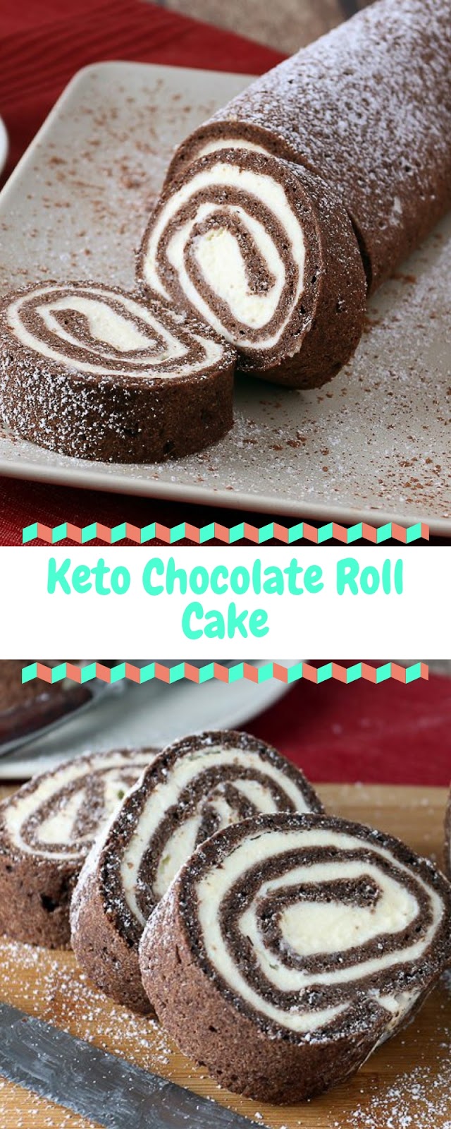 Keto Chocolate Roll Cake