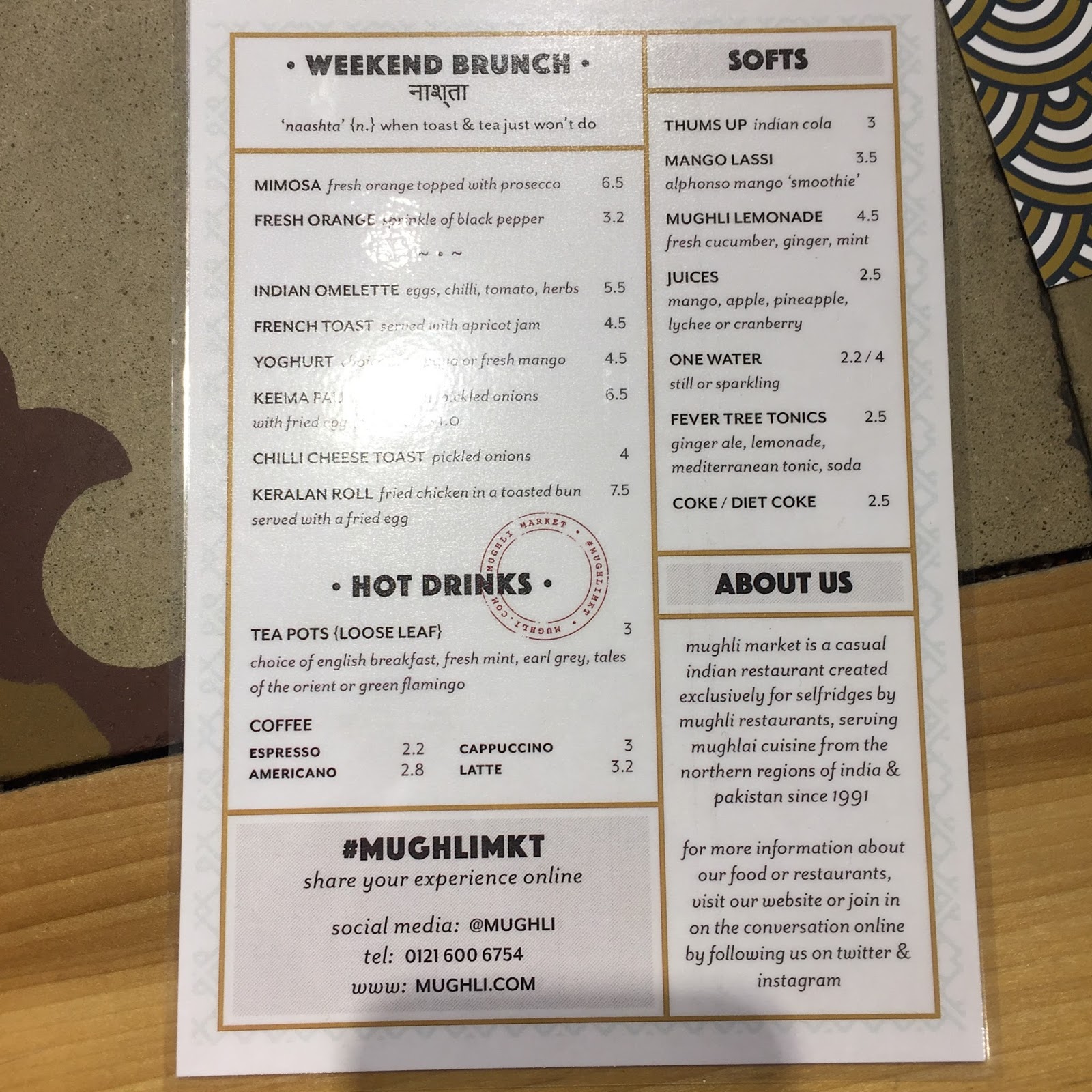 Bella and Robot Food Review Brunch Menu Launch at Mughli, Selfridges