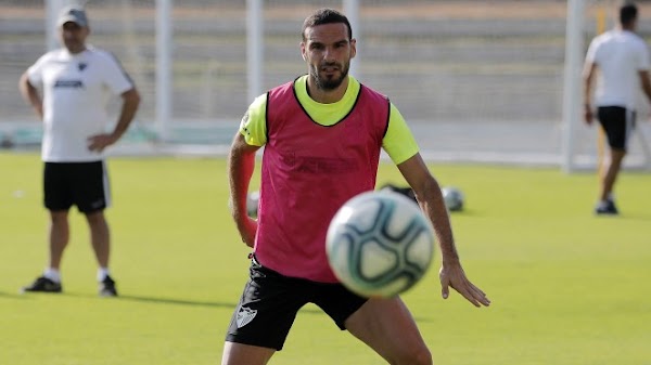 Málaga, entrenamiento con la novedad de Lombán