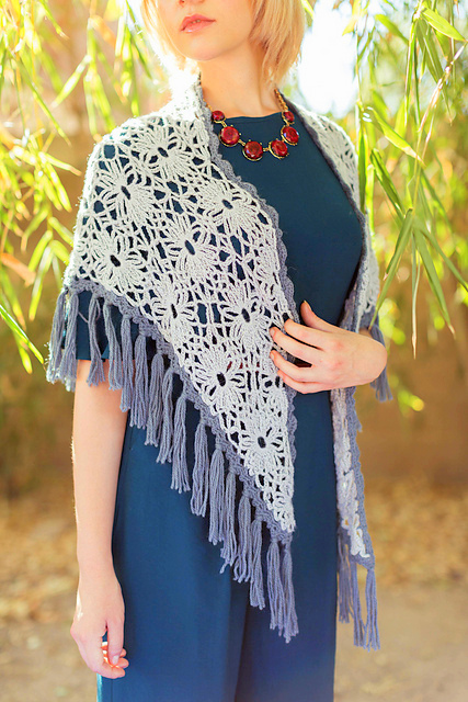 Bohemian shawl Crochet pattern