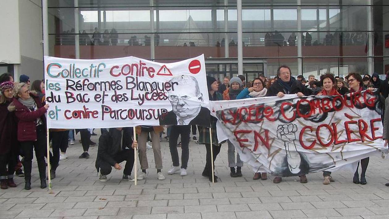 Mobilisation des enseignants au Lycée Chateaubriand à Combourg jeudi 29 nov 2018 : article OF