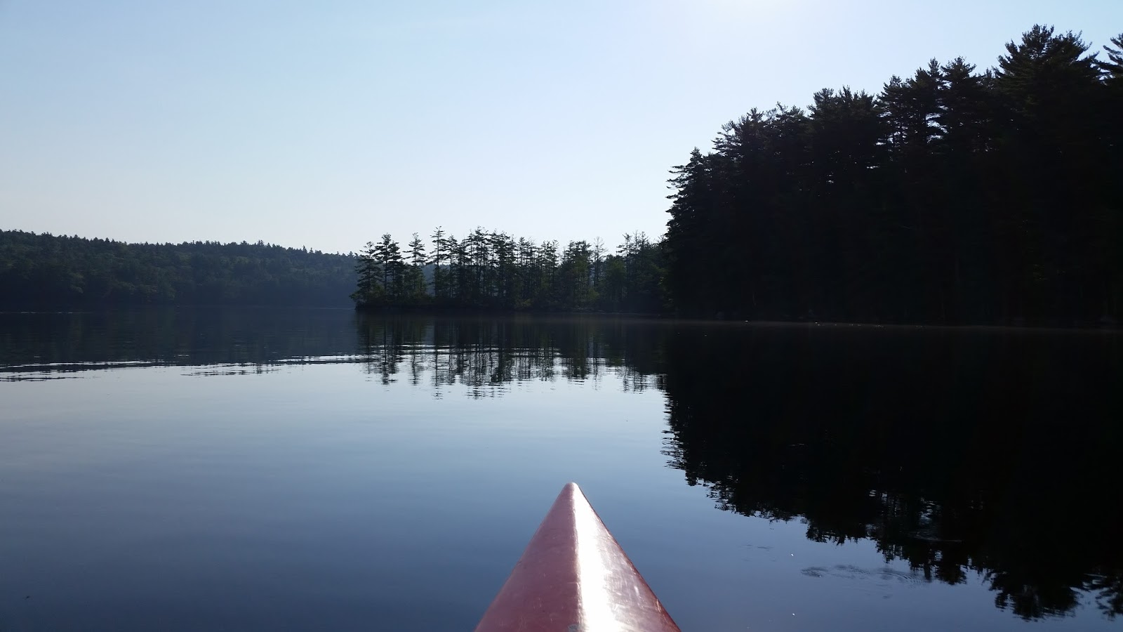 Recreational Kayaking in Maine Peabody Pond, Sebago/Bridgton, Maine