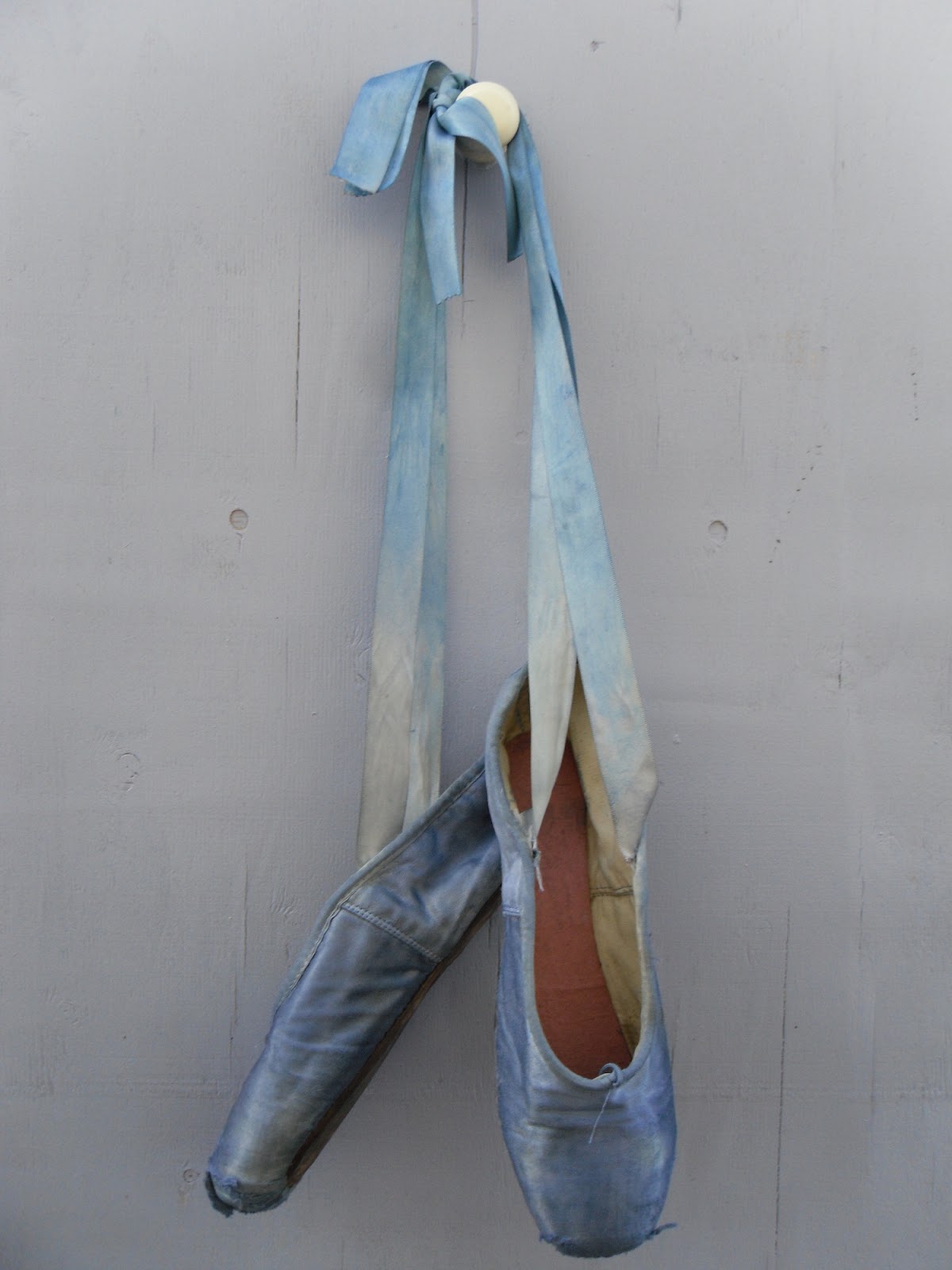 ballet shoes made of
