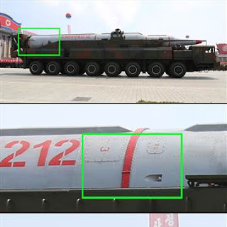 North Korea Parade Missile fake
