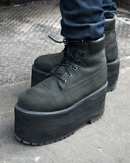 timberland negras plataforma