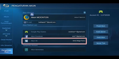 How to Unbind Latest VK Mobile Legends Account 3