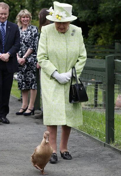 Queen Elizabeth visited Gorgie City Farm in Edinburgh on the final day of HolyroodWeek2019