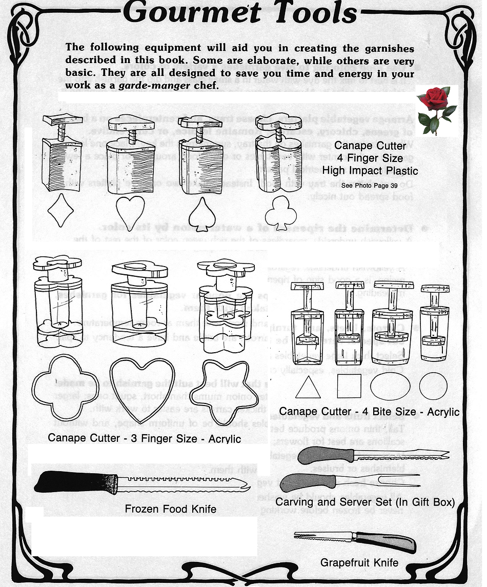 The Tools of Food Garnishing