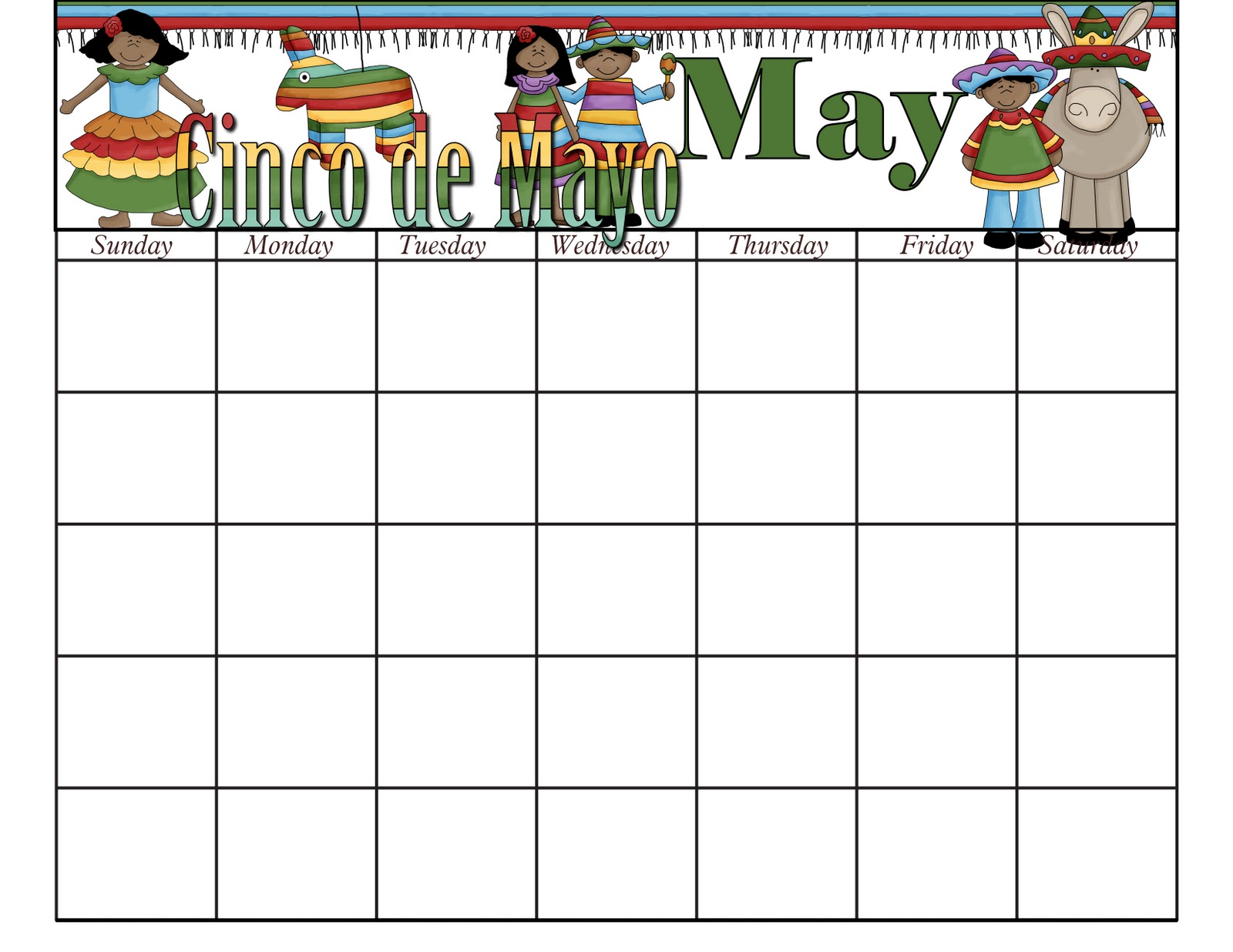 Patty Wraps May Calendar