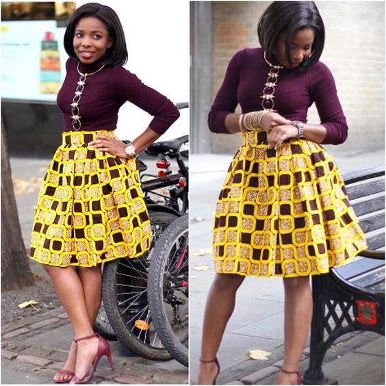 Must Have Ankara High Waist Skirt For Today Ladies. ~ AfroFashionStyle