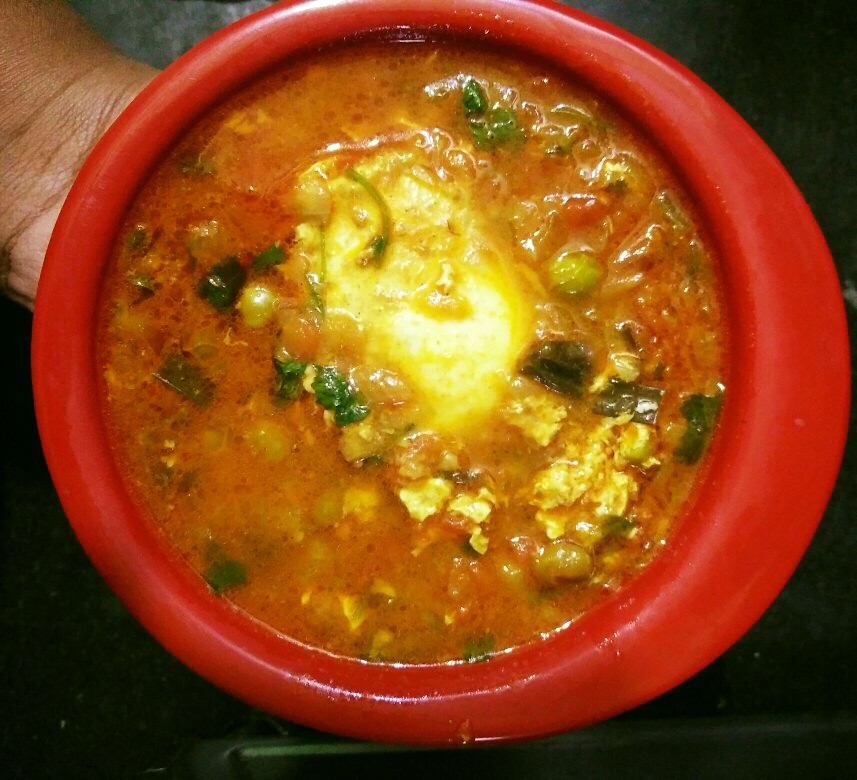 Egg curry Egg drop curry Poached egg curry Annu's Kitchen Magic