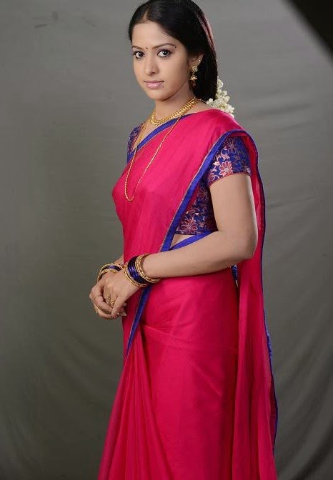 Tv Serial Actress Jyothi In Red Saree