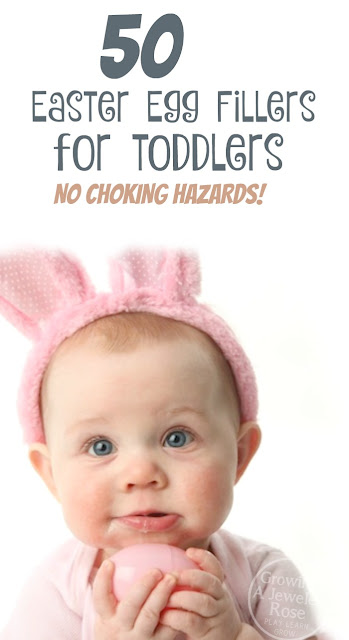 50 Easter filler ideas for toddlers- no choking hazards!  Great ideas!