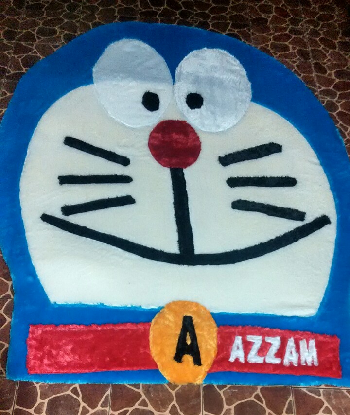 karpet bulu doraemon kepala balajar menjahit karpet bulu karpet bulu doraemon kepala balajar menjahit karpet bulu