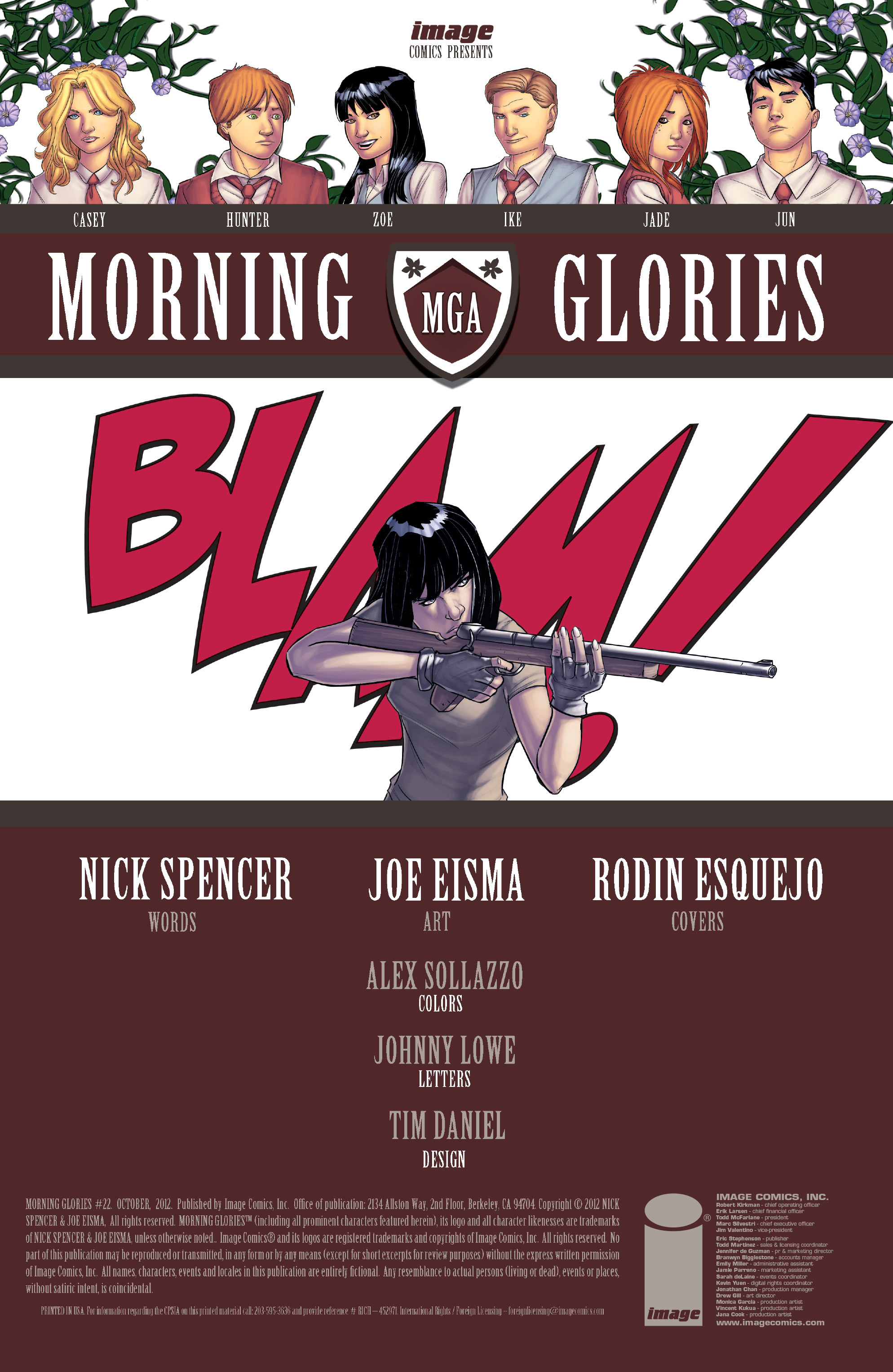 Read online Morning Glories comic -  Issue #22 - 2