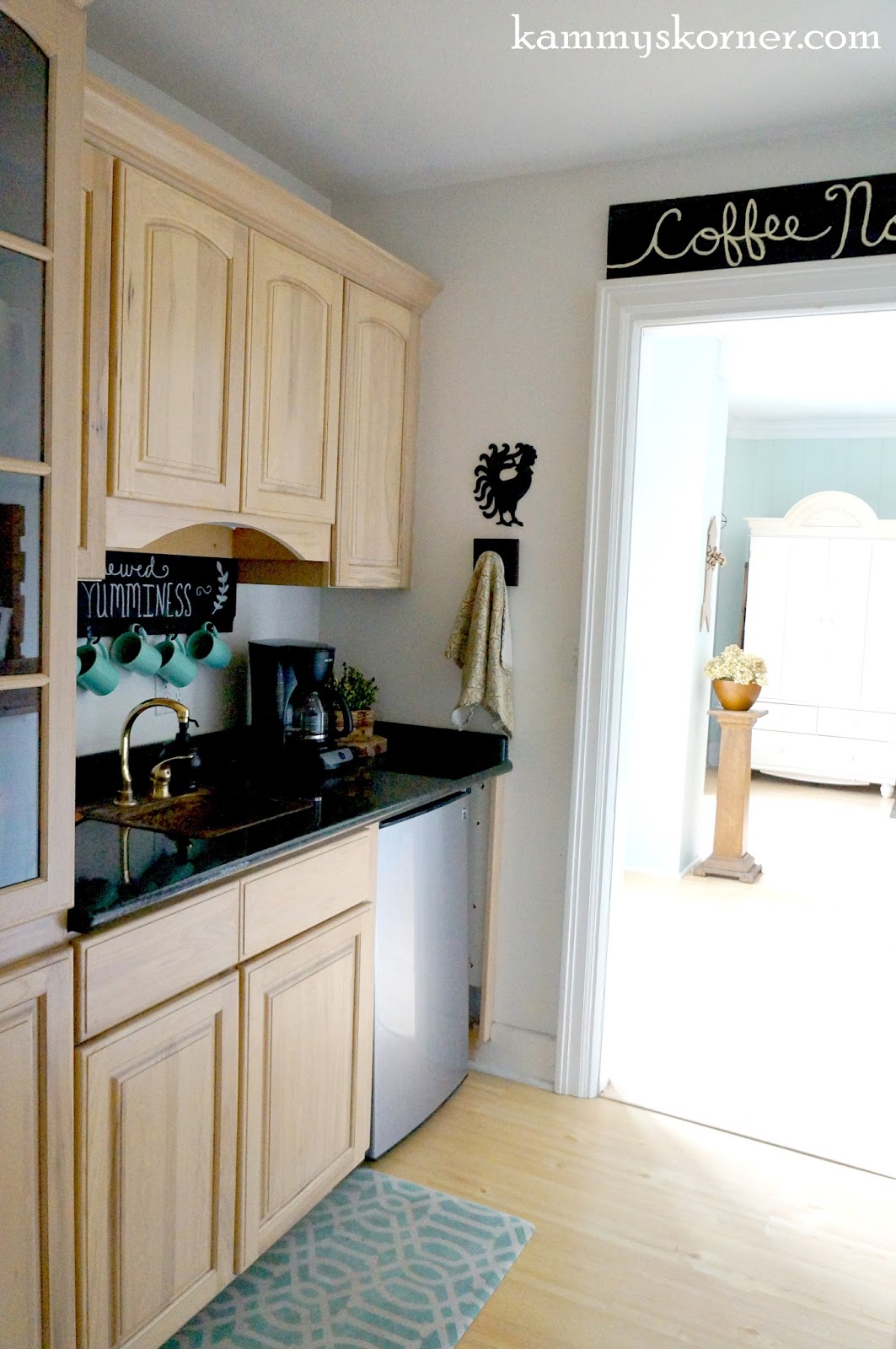 Kammy's Korner The Coffee Nook {Beverage Station Butler Pantry}
