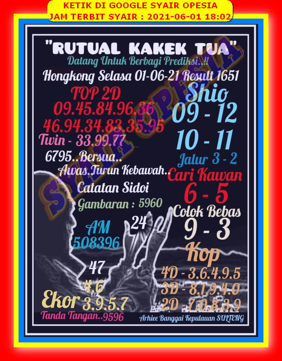 Syair Hk Selasa 1 Juni 2021 Kode Syair Sgp Syair Hk Syair Sydney 2021