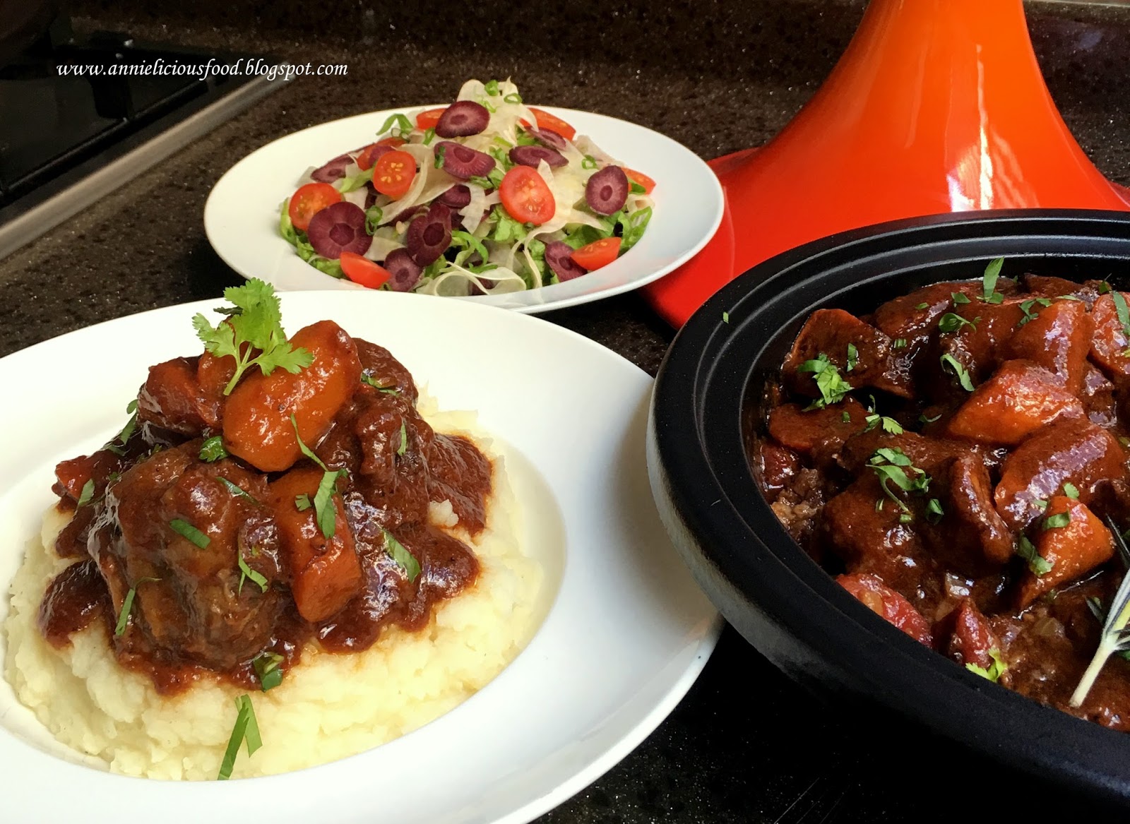 Annielicious Food Red Wine Oxtail Stew / Oxtail Bourguignon (紅酒燴牛尾)