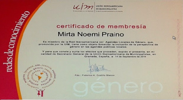 Union Iberoamericana de Municipalistas- Membresia 2014