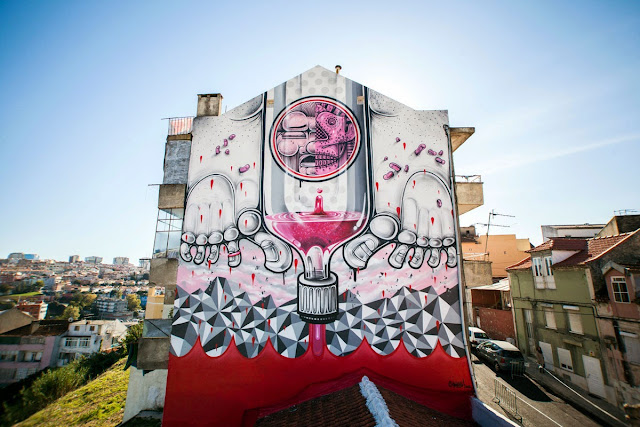 Second Street Art Mural By How Nosm For Underdogs 10 On The Streets Of Lisbon, Portugal 1