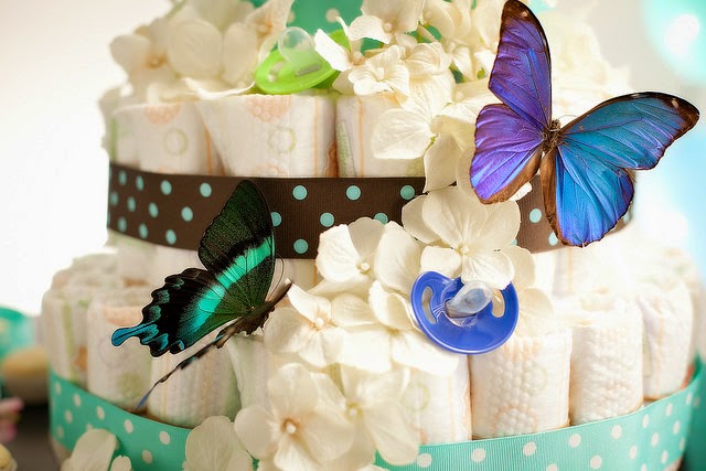 Cómo hacer una torta de pañales