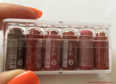 Golden Rose Velvet Matte mini ruj seti