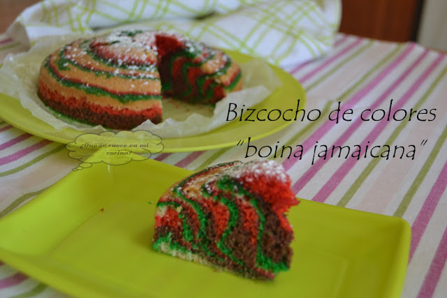 Bizcocho "boina jamaicana"