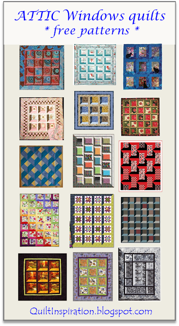 Quilt Inspiration Free Pattern Day Attic Windows Quilts
