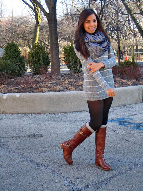 Lovely Addictions: Sweater Dress+Tights