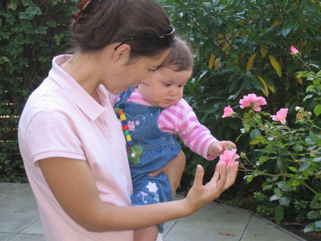 Babygebärde Blume