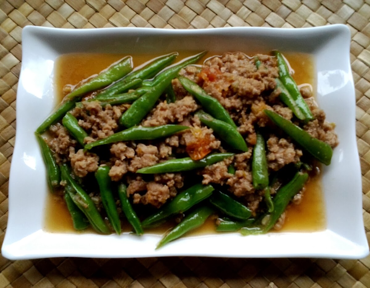 Sauteed Pork and Beans