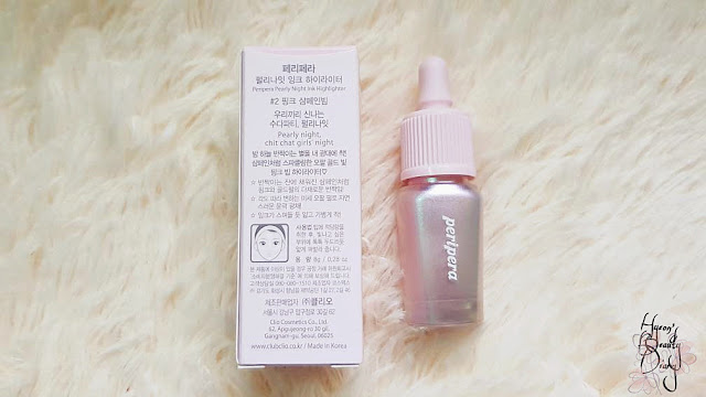 Review; Peripera's Pearly Night Ink Highlighter #2 Pink Champagne Beam
