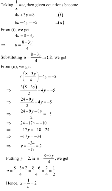 R D Sharma Solutions Class 10th Ch 3 Pair Of Linear Equations In Two Variables Exercise 3 3