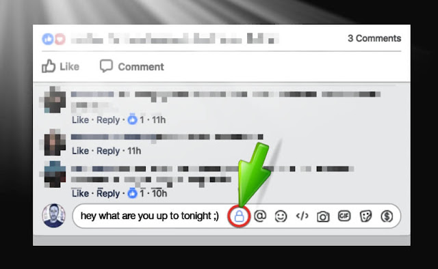 فايسبوك facebook تجرب خاصية التعليقات السرية 