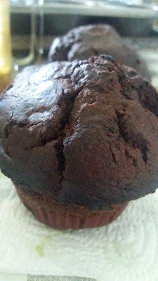 Muffins au chocolat avec pépites! Muffins au chocolat avec pépites!