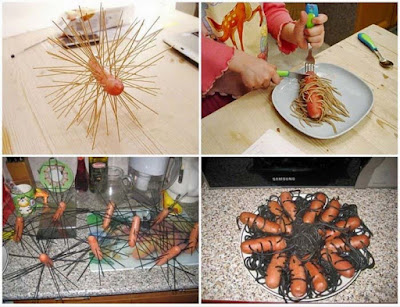 Nudeln mit Würstchen - lustige Bilder Kochen Idee Nudeln mit Würstchen - lustige Bilder Kochen Idee