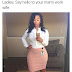 See the sexy photos of a lady at work that's got people talking