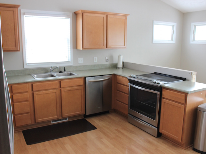 It S A Grandville Life Kitchen Countertops And Shiplap Half Wall