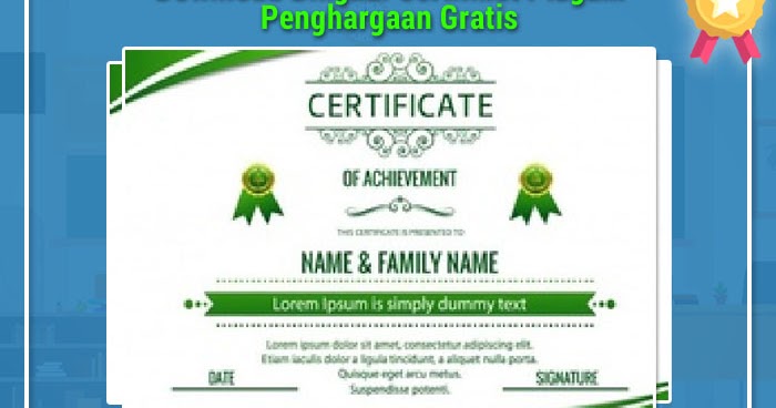 template sertifikat