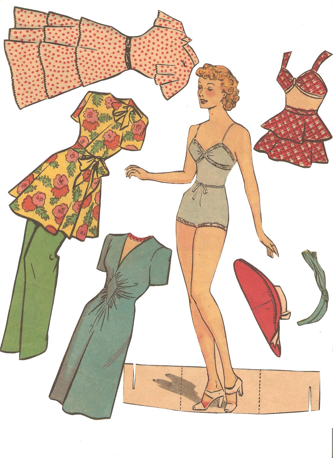 Paper Dolls Cut Out Miss Missy Paper Dolls newspaper paper dolls