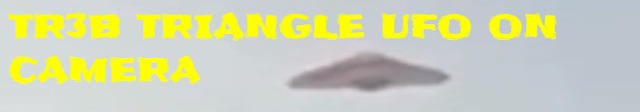 The triangle UFO is a man made craft back engineered from a crashed UFO.