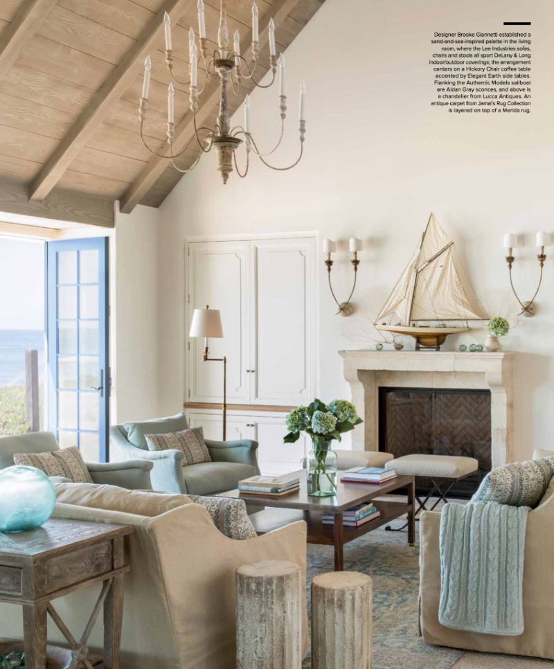 Breathtaking French Country modern farmhouse living room by Giannetti Home - found on Hello Lovely Studio