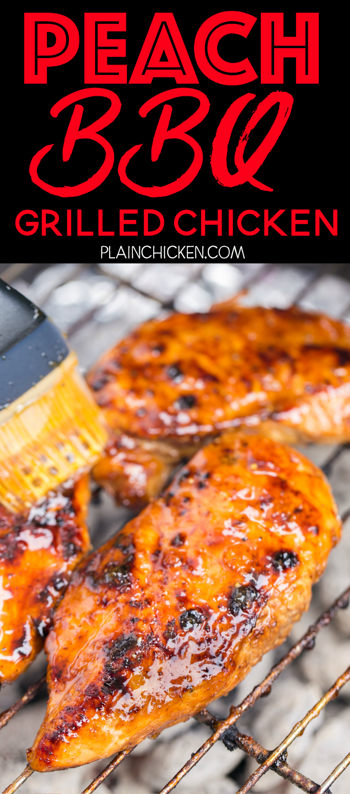Peach BBQ Grilled Chicken Plain Chicken®