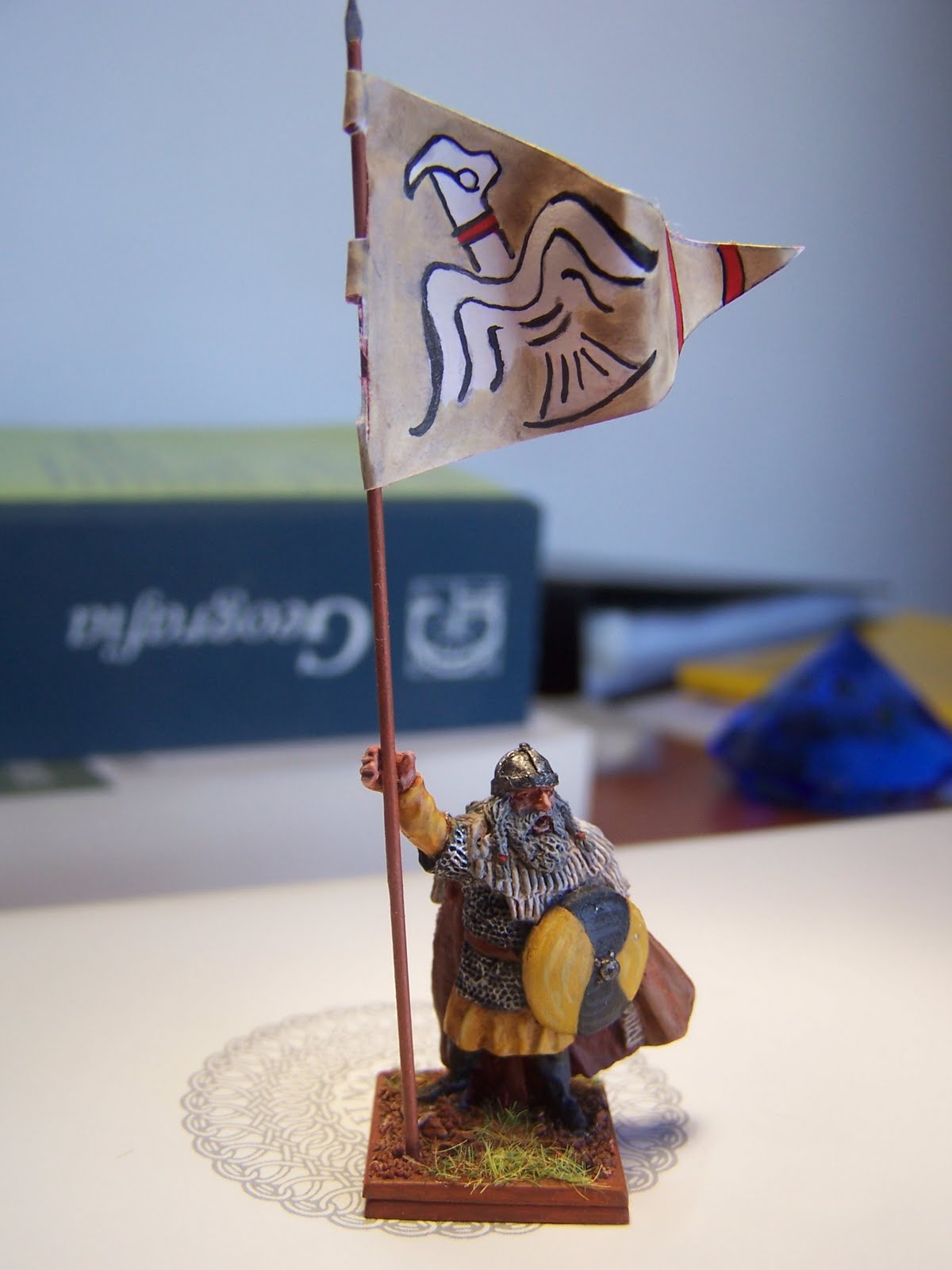 Bandiera Vichinga 3x5 Piedi, Design Corvo Rosso E Nero Poliestere 100d Per Esterni E - Foto 12