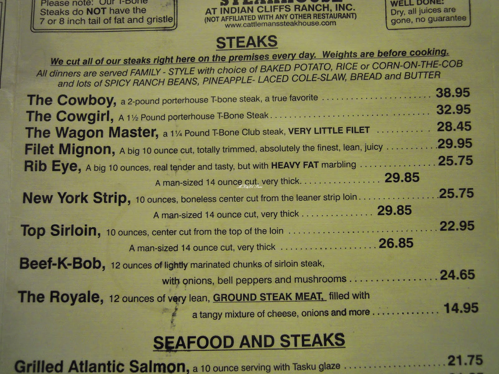 MK胡言亂語 El Paso Cattleman’s Steakhouse_El Paso沙漠牛排