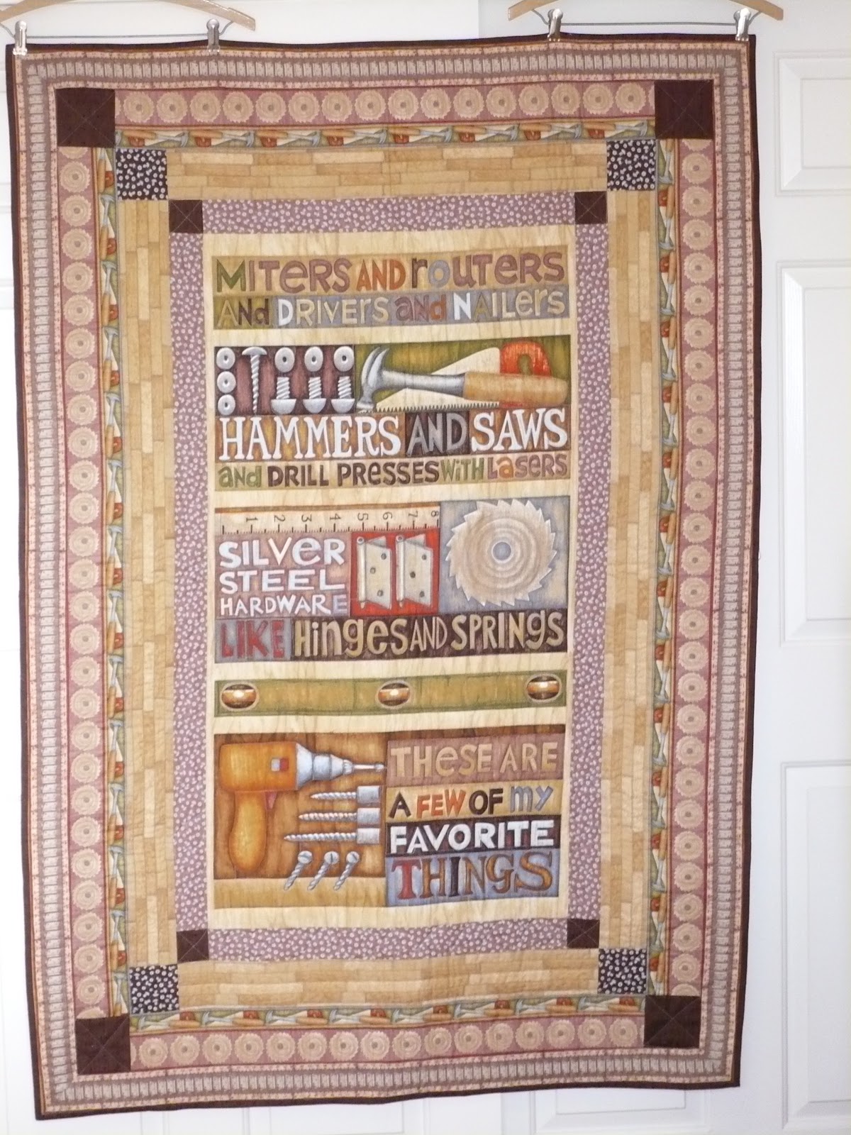 DianeLoves2Quilt Tool Quilt Completed