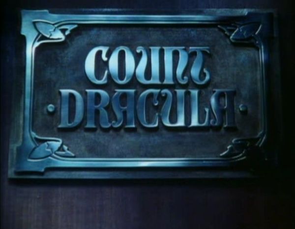 Count Dracula 1977 title screen