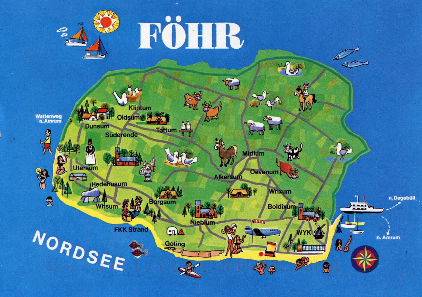Insel Föhr illustrated | Germany, Family comes first, Travel
