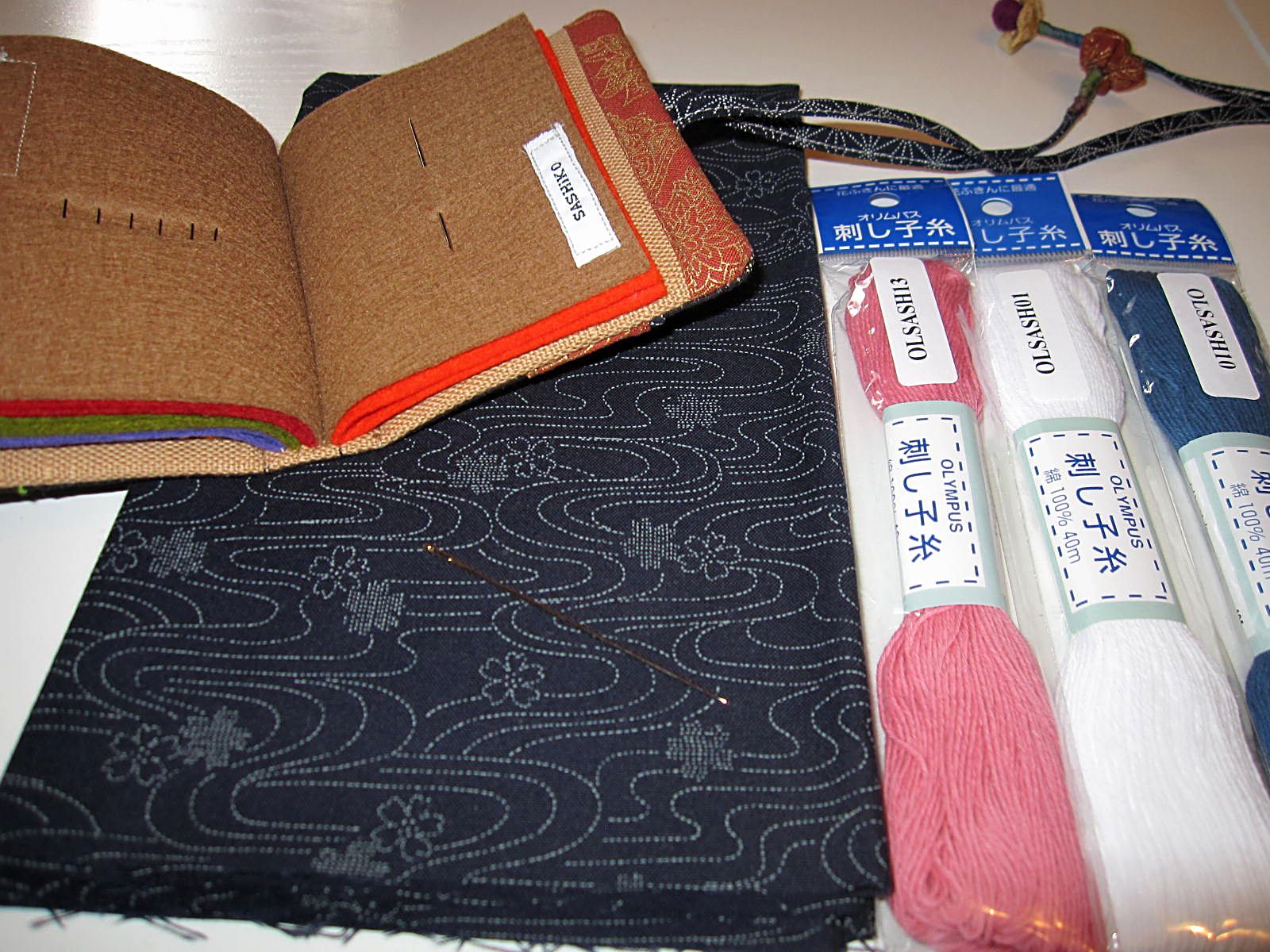 Createology Sashiko Needles, Fabric, Threads...